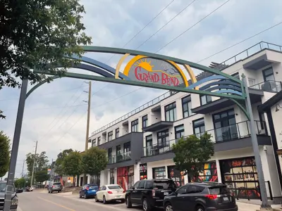Grand Bend sign over Main Street