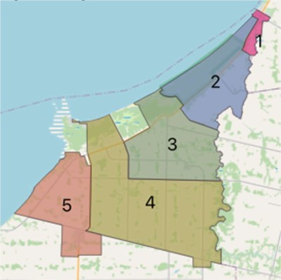 Ward Boundary Review Option 5 Map