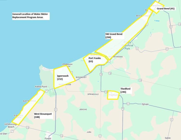 Map of project areas