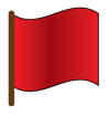 Red Flag - unsafe swimming conditions