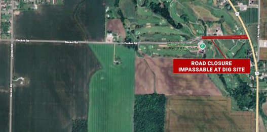 Decker Road Construction Map
